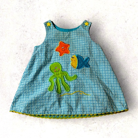 Austin and Ashley Sea Life Gingham Dress - Picture 1 of 1